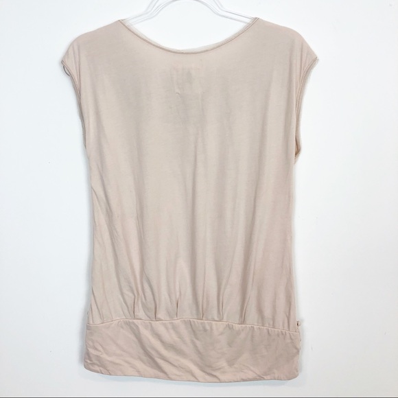 FREE PEOPLE TAUPE EMBROIDERED RHINESTONE SHIRT - Picture 4 of 4